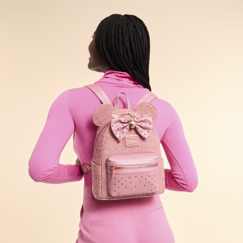 disney sequin rainbow minnie mouse mini backpack Loungefly LuxeBag have accessory for all young girls who are fans of the famous mouse from Disney AD | The sparkle bag