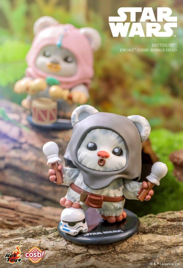 ★Cosbi STAR WARS EWORKS WICET￼ SPECIAL Star Wars - Ewok Cosbi Bobble-Head (Display of 8) - PRE