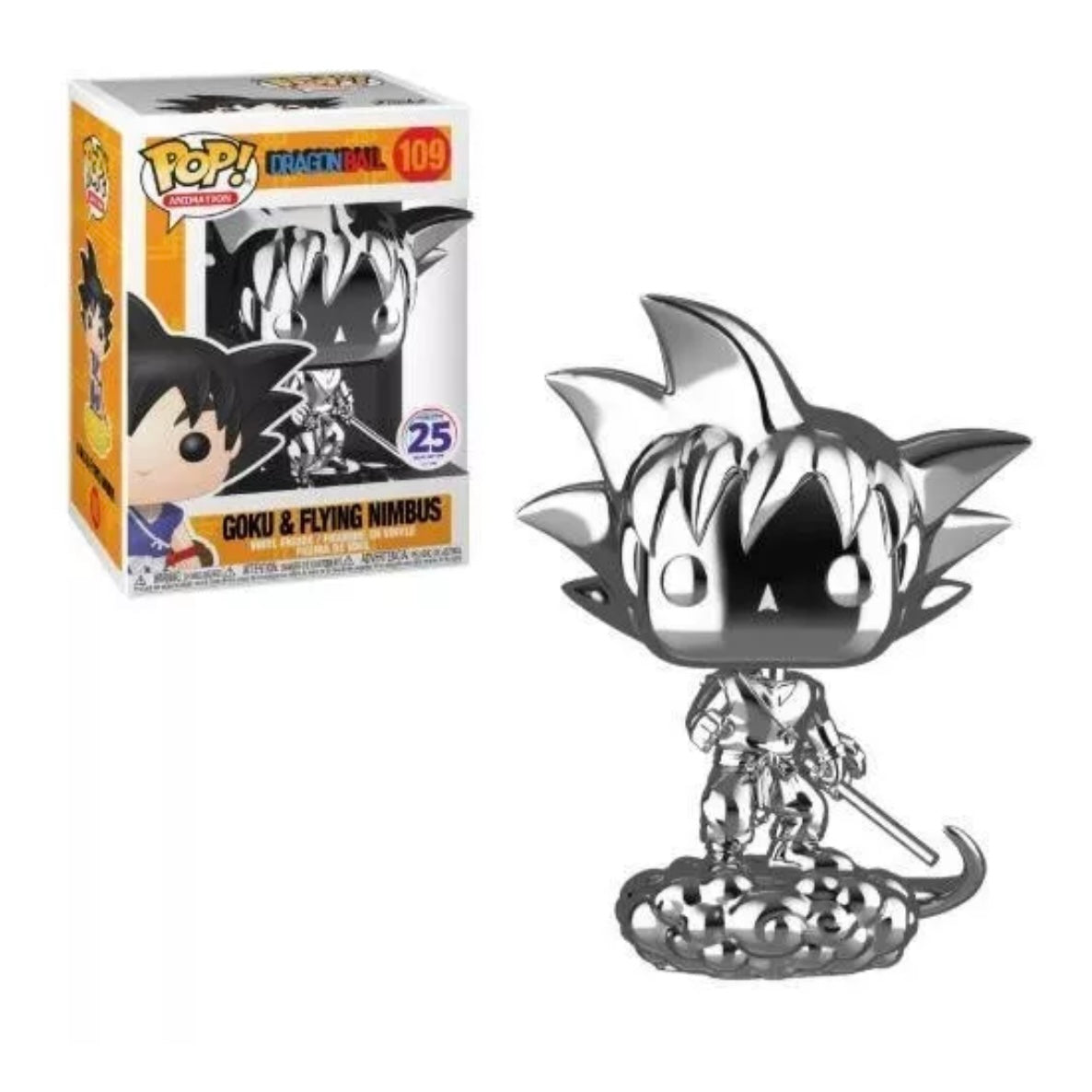 Funimation : Goku & Flying Nimbus Silver Chrome Pop! Vinyl – Let Me Shop AU