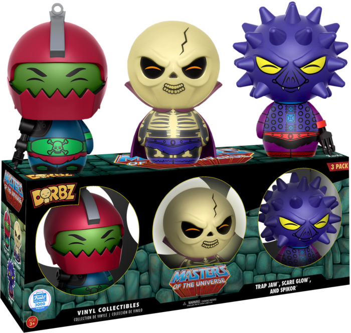 Masters of the Universe Trap Jaw Scare Glow Spikor Dorbz