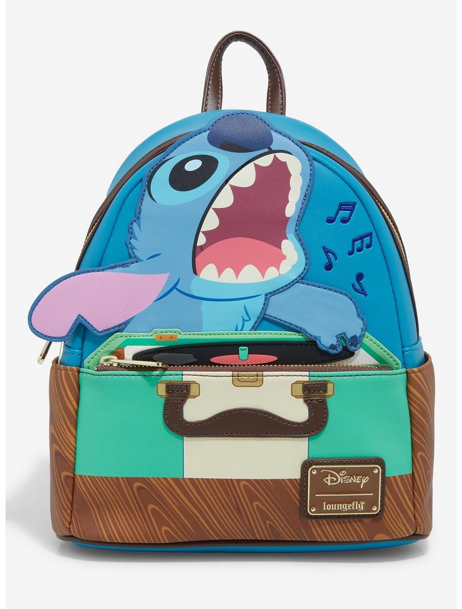 Loungefly Disney Lilo Stitch Record Player Stitch Mini Backpack